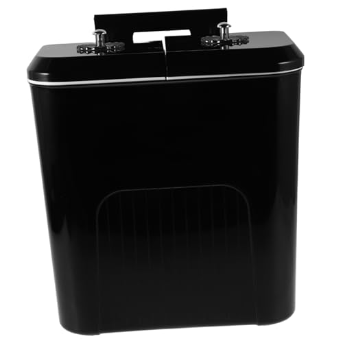 AKOOSY Cestino Spazzatura Parete Cestino Per Raccolta Differenziata Doppio Coperchio Ribalta Separatore Rifiuti Secchi e Umidi Contenitore Per Spazzatura Resistente Versatile Per Cucina e