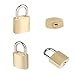 6Pack Small Locks with Same Keys, 0.98Inch (25mm) Wide Lock Body Solid Brass Padlocks Keyed Alike, Mini Padlocks for Suitcases/Luggage/Backpacks/Tool Box/Diary Books/School lockers etc.