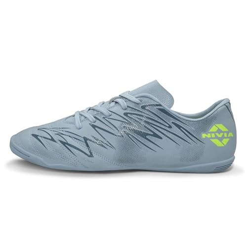 Image of Nivia Encounter 11.0 Futsal Shoes for Men, Indoor Football Shoes with Non-Marking Rubber Sole, Durable Synthetic Upper, Cushioned Insole, Enhanced Grip & Control for Training and Match Play