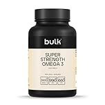 Bulk Super Strength Omega 3 Softgels, 3000 mg per Serving, 990 mg EPA & 660 mg DHA per Serving, Pack of 90, 1 Month Supply, Packaging May Vary