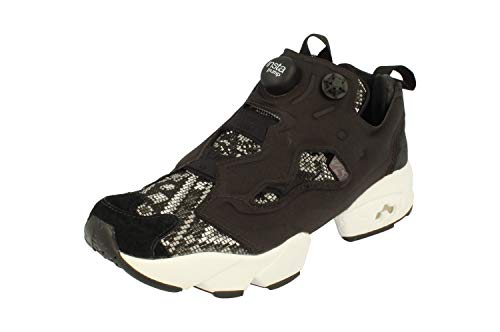 Reebok Instampump Fury GT Womens Running Trainers Sneakers (uk 5.5 us 8 eu 38.5, black white purple BD4462)