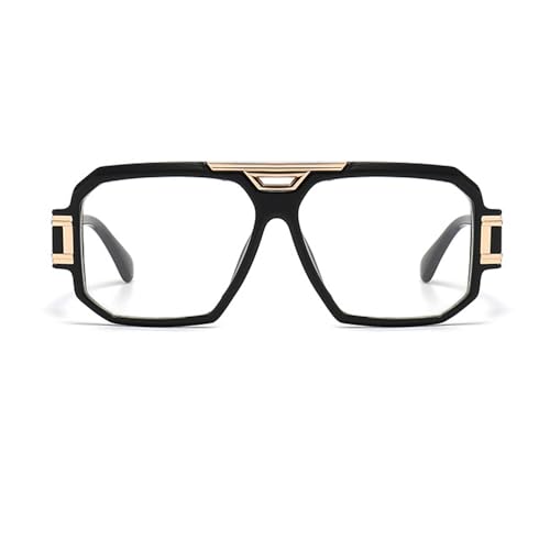 Junsika Retro Oversized Sunglasses for Men Women Fashion Vintage Square Aviator Designer Shades Sunglasses2