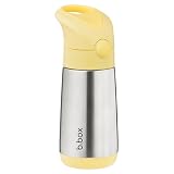 b.box Botella de Agua Termo para Agua y Bebidas | Botella de Agua de Acero Inoxidable de Doble Capa Aislante | Mantiene las Bebidas Frías Hasta 8h y Calientes Hasta 6h | 350 ml