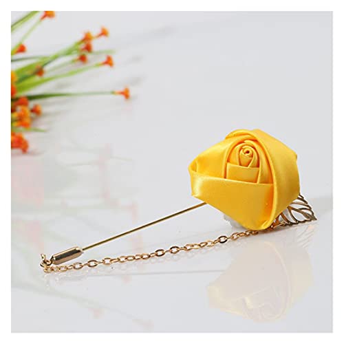 Bijoux de ruban en fleur pour accessoiriser une veste de costume