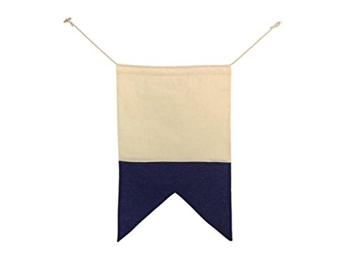 Hampton Nautical Letter F Nautical Cloth Alphabet Flag, Letter A, 20" L X 1" W X 14" H #TOP1