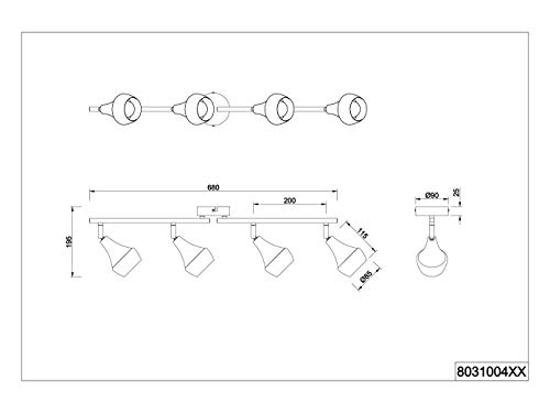 Trio Leuchten Lampada da soffitto E14, 40 W