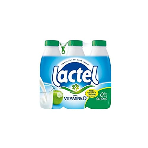 Leche Lactel Vitamina D desnatada 1L (lote de