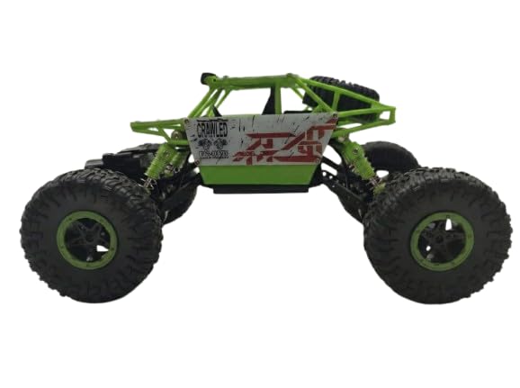 Image of AGTCI Monster 1:18 Four-Wheel Drive Remote Control Rock Crawler Climbing Car, 2.4GHz, Red /Green /Blue Combination with Black, Ages 4+