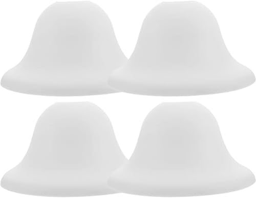 4pcs Mushroom Lamp Shades - Replacement Stylish Ceiling Lamp Covers, 6" Top x 14" Bottom x 7" High, Clip-On Design Light Cover for Home Decoration