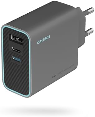 CUKTECH Caricatore USB C 65W  Rapido Multiplo USB 