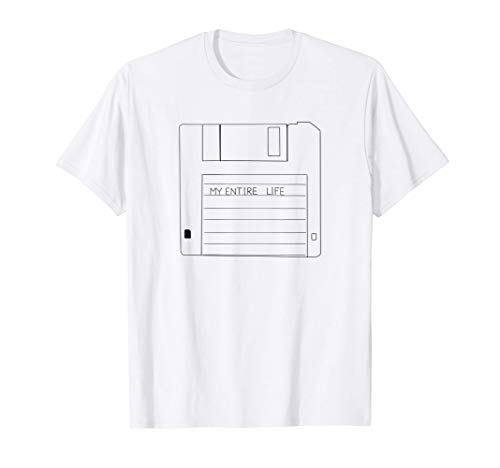 Floppy Disk Tutta la mia vita su un'unità floppy Maglietta