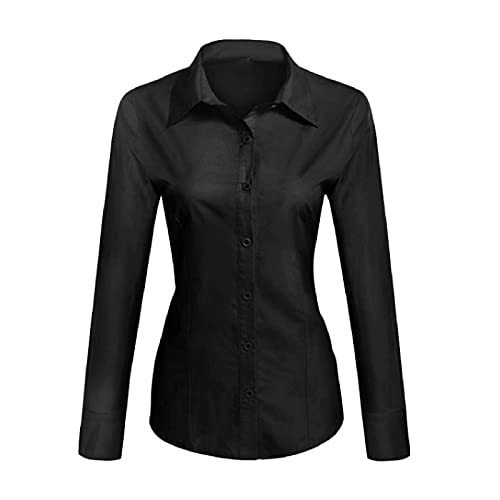 camisa negra vaquera mujer