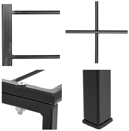 Image of Amazon Brand - Solimo Metal Plant Stand (Set of 3, Black) - Heavy-Duty, Rust-Resistant Iron Rack, Indoor & Outdoor Use, 25.5 x 70 x 38cm, Supports 60 kg per Shelf