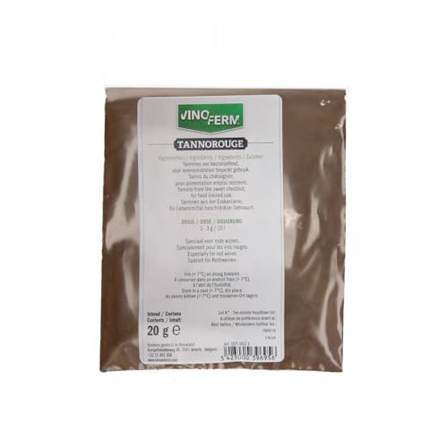 AlcoFermBrew Wijn Tannine voor Rode Wijn 20g – Tannine Vinoferm | Tannine uit tamme kastanje | Wijn maken