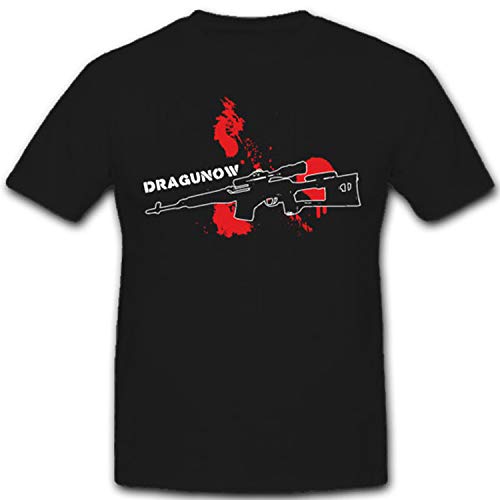 T-shirt Dragounov SWD Vintorez fusil de visée Russie #7540