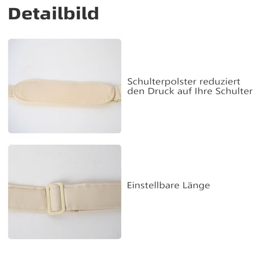 Schultergurte für Haustiertransporter - Leichte und Bequeme Tierträger-Zubehör für einfache Reisen - Verringert die Last, Ihr Haustier zu tragen (Beige)