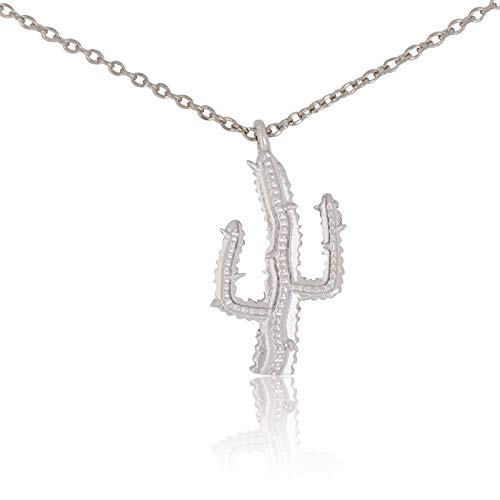 My Very Best Stay Sharp Cactus Necklace (Silver Plated Brass)