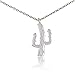 My Very Best Stay Sharp Cactus Necklace (Silver Plated Brass)
