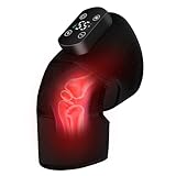 Knie-Massagegerät 3-in-1, Kabellos mit Infrarot-Heizung (40-60°C, 5 Stufen), 3 Massagemodi, 5000mAh Akku, LCD-Touch & Auto-Abschaltung, für Knie, Ellbogen & Schultern