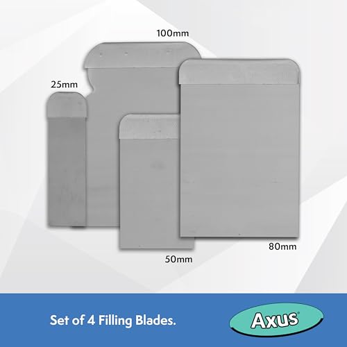 Axus Decor Pro-Fill Compact Filler Applicators (Blue Series) Flexible Blades, Putty Knife for Professional & DIY Projects, Anti Rust Blade and Aluminium Handle - 25mm, 50mm, 80mm & 100mm (Set of 4) 6 Axus Decor Pro-Fill Compact Filler Applicators (Blue Series) Flexible Blades, Putty Knife for Professional & DIY Projects, Anti Rust Blade and Aluminium Handle - 25mm, 50mm, 80mm & 100mm (Set of 4) - Image 6