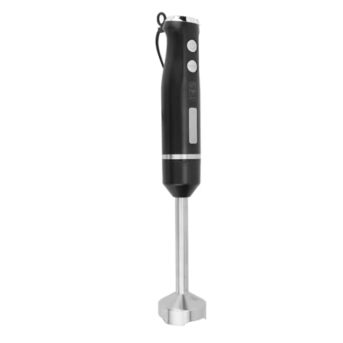Potente batidora de inmersión de 1000 W, batidora eléctrica con cable y cuchillas de acero inoxidable, batidora de mano para mezclar sin esfuerzo, sopa, batidos, puré, comida para
