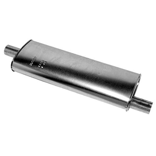Image of Walker Quiet-Flow SS 22100 Direct Fit Exhaust Muffler 2.5 inch Inlet (ID) 2.5 inch Outlet (ID) for Ford F-350