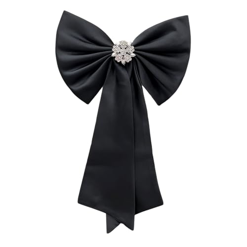 Image of Detachable Satin Bow Tails with Detachable Brooch