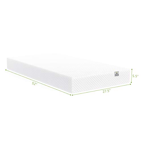 Dourxi Crib Mattress and Toddler Bed Mattress, Dual Sided Sleep System, Firm Side for Infants and Plush Soft Side for Toddlers, Breathable Foam Baby Mattress with Removable Cover - Thumbnail 4