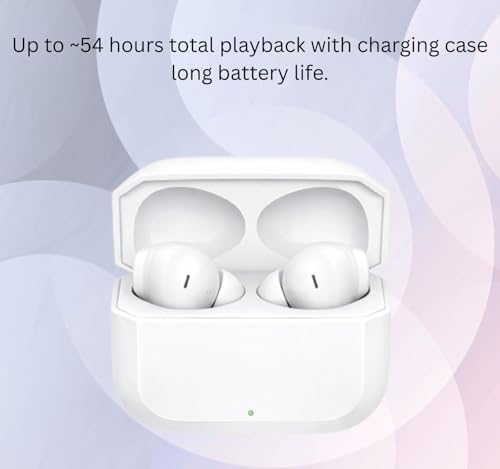 Image of Bluetooth Nord Buds 3R for OnePlus with 54H Total Playtime, 12.4mm Drivers, 3D Spatial Audio, Dual Device Pairing, AI 2-Mic Clear Calls, 47ms Low Latency (White)
