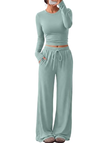 Image of Trendy Queen Women's 2 Piece 2026 Fall Fashion Lounge Set with Pockets