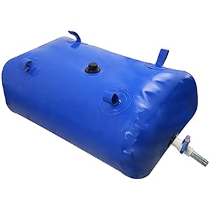 63gal Water Storage Bladder with Valve,Portable Large Capacity Water Tank,Collapsible Rain Barrel & Water Storage Container,for Camping,Fire Protection, Agricultural Irrigation & Emergency Water(240L)