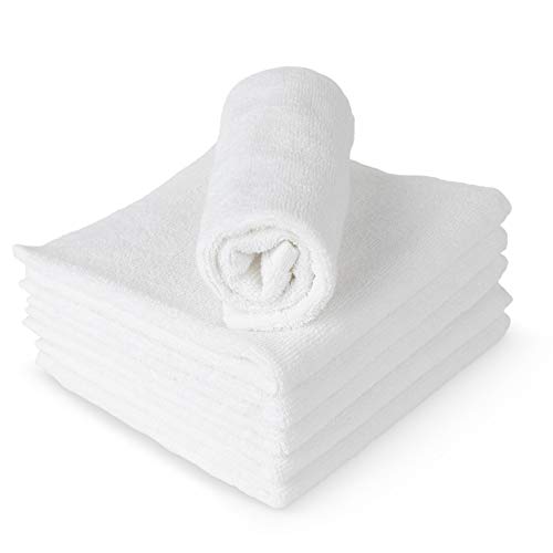 Rosensoft Oversized Wash Clothes-16X14 In Extra Large Wash Cloths For Body And Face, Hand Gym Spa- Fingertip Towels For Bathroom, Bath Towel Set, 100% Turkish Cotton Thick And Absorbent (White, 6) #TOP1