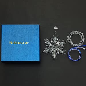 2022 Annual Christmas Ornaments Crystal Snowflake Star - Christmas Tree Ornaments Pendant Crystal Sun Catcher Home Hanging Decor (White 2022) #TOP6