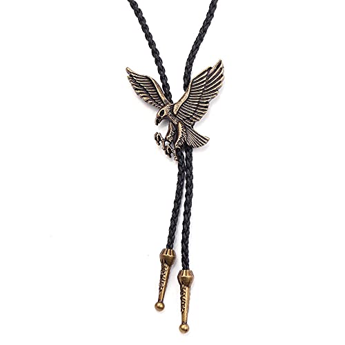 Collier de chemise pour homme en cuir noir pour accessoiriser un look western
