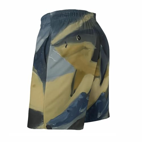 Tralalero-Tralala Merch Mens Swim Trunks Beach Compression Liner Shorts4