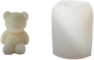Little Sitting Bear Candle Mold,Cute Cub Silicone Molds for Wax Resin DIY Animal Candles Handmade Soap Mould, Hand Crafts for Home Wedding Party Decoration