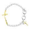 Silpada 'In Good Faith' Organic Cross Bracelet in Sterling Silver, 8.25 inches #1