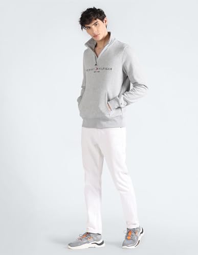 Image of Tommy Hilfiger Men Cotton High Neck Sweatshirt