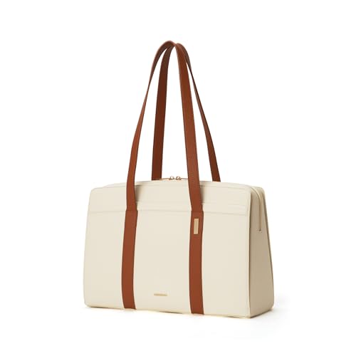 See full amazon price history chart for MOKOBARA The Celeste Tote Bag | Lightweight for Daily use and Work with Luggage Sleeve and 14" Laptop Compartment with Magnetic Closure for Women (Coconut Cream) MOKOBARA The Celeste Tote Bag | Lightweight for Daily use and Work with Luggage Sleeve and 14" Laptop Compartment with Magnetic Closure for Women (Coconut Cream) (B0CKBD7JZ4) Amazon Price History, Amazon Price Tracker