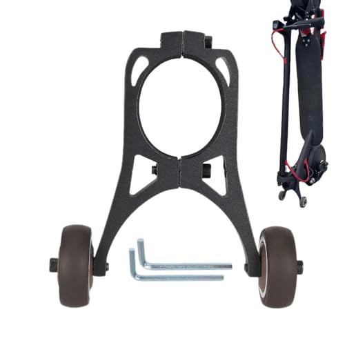 スクーター補助逆立ち、スクーター補助ホイール - スクーター補助輪折りたたみ式電動スクーター用ストレージ移動ホイール,家庭用、外出用折りたたみ電動スクーターホイール逆立ちオーガナイザー