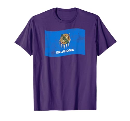 Oklahoma Waving State Flag – OK Oklahoman T-Shirt