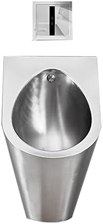 Household Items Wall-Mounted All-in-one Urinal Stainless Steel Men's Urinal Non-Contact Flushing Urinal Strong and Anti-Clogging Sensing Water Out Easy to Clean (Package C)
