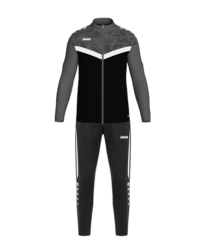 JAKO Unisex Polyesteranzug Iconic, schwarz/anthrazit, XL
