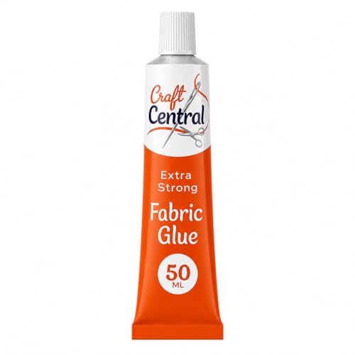 Fabric Glue for Clothes - Fabric Glue 50ml for DIY Crafts Upholstery Material Textile Felt and Badges - Suitable For Cotton Blended and Synthetic Fiber Suede and Leather