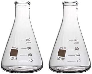 Rocwing - Borosilicate 3.3 Graduated Conical Glass Flask for Laboratory (500ml)