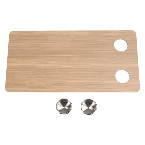 Mesa para RV con portavasos anticaídas de madera maciza para evitar derrames en caravana