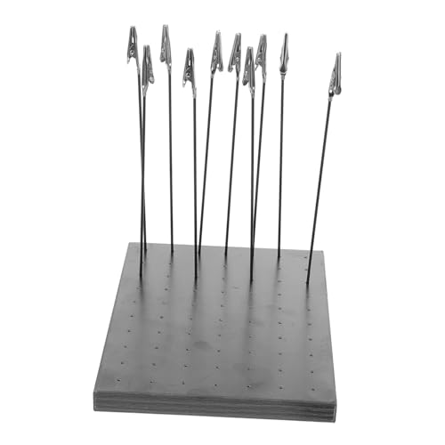 SEWACC 1Set Coloring Clip Stand Painting Accessory with Sturdy Base for Model Drying Durable and Construction for Model Painting Enthusiasts