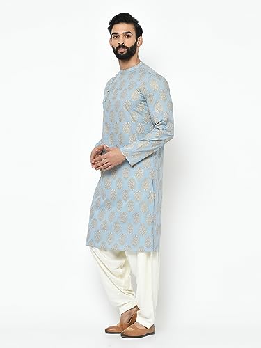 Men's Kurta Patiyala Set - Traditional Indian Ethnic Wear for Men - Ideal for Weddings, Festivals & Celebrations2