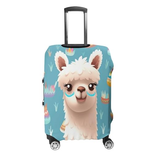 Alpaca Patterm Luggage Cover, Washable Elastic Suitcase Cover Protector Fit 18-32 Inch Luggage4