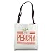 Just Peachy Cute Adorable Summer Peach Food Pun Tote Bag